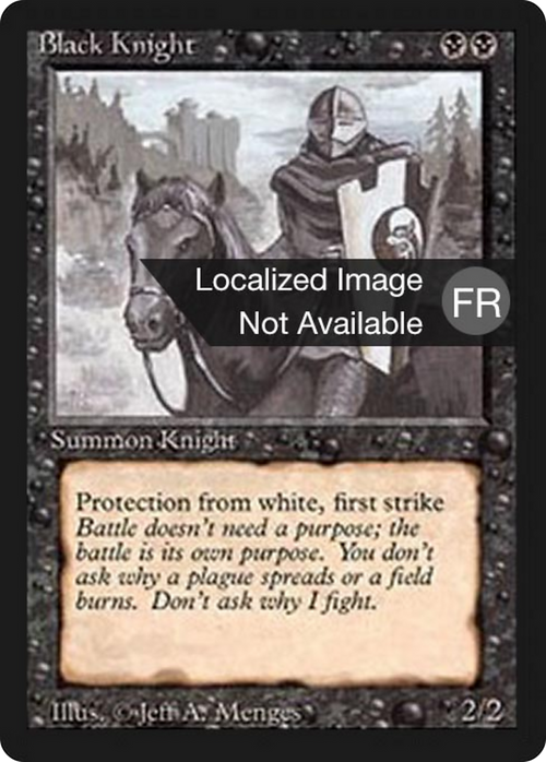 Black Knight (FBB-) - Foreign Black Border