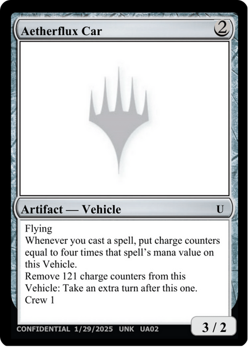 Aetherflux Car (UNK-UA02C) - Un-Known Event Playtest Cards