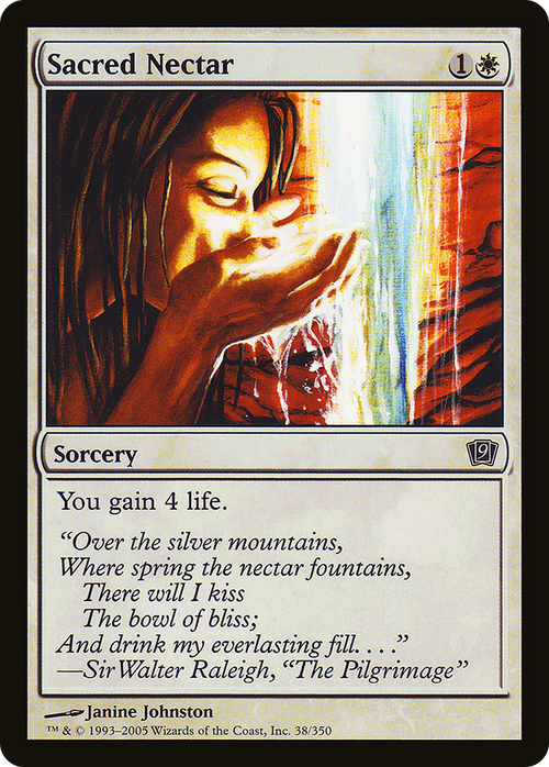 Sacred Nectar (9ED-038) - 9th Edition Foil