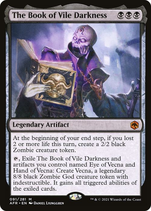 The Book of Vile Darkness (AFR-091) - Adventures in the Forgotten Realms Foil