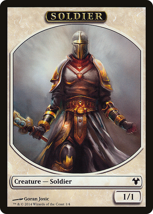 Soldier // Spirit Double-Sided Token (MD1-001) - Modern Event Deck 2014 Tokens