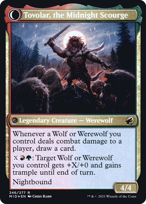 Tovolar, Dire Overlord (PRE-246S) - Innistrad: Midnight Hunt Promos: (Double Faced Transform) Foil
