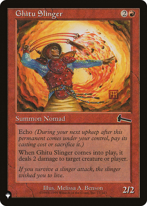 Ghitu Slinger (LIST-ULG-77) - The List
