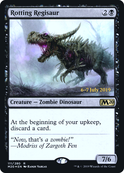 Rotting Regisaur (PRE-111S) - Core Set 2020 Promos Foil