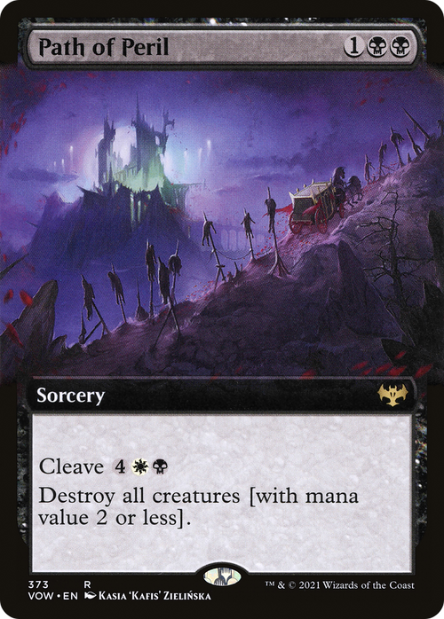 Path of Peril (Extended Art) (VOW-373) - Innistrad: Crimson Vow: (Extended Art)