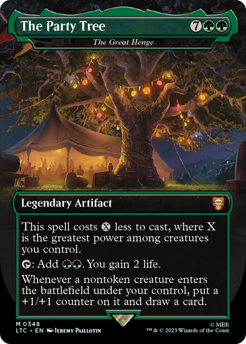The Party Tree - The Great Henge (LTC-348) - Tales of Middle-earth Commander / The Party Tree (Borderless) Foil