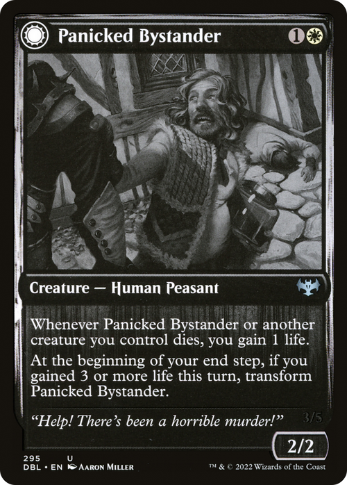 Panicked Bystander (DBL-295) - Innistrad: Double Feature: (Double Faced Transform)