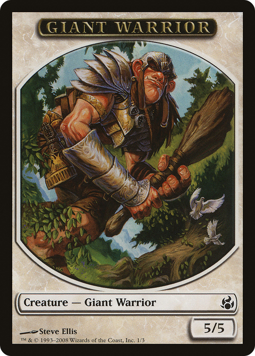 Giant Warrior Token (MOR-001) - Morningtide Tokens