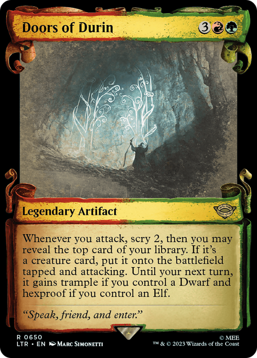 Doors of Durin (Showcase Scrolls) (LTR-650) - The Lord of the Rings: Tales of Middle-earth: (Showcase)