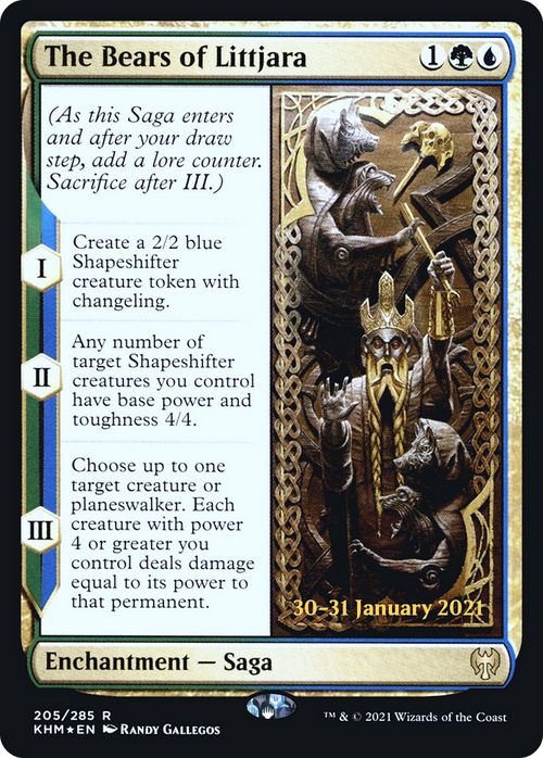 The Bears of Littjara (PRE-205S) - Kaldheim Promos Foil