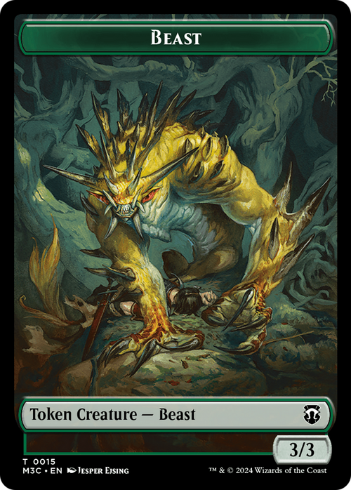 Beast (TM3C-015) - Modern Horizons 3 Commander Tokens