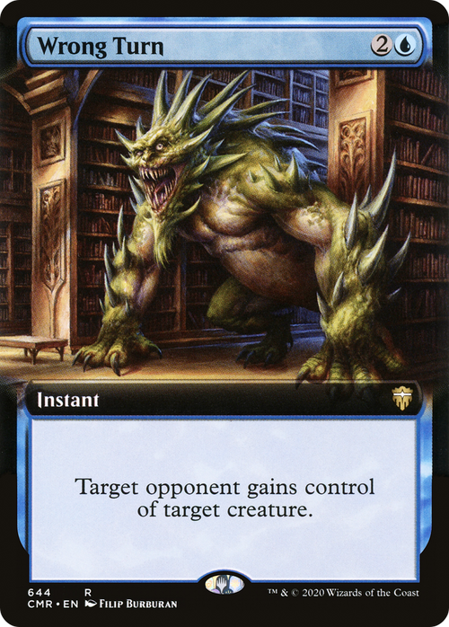 Wrong Turn (Extended Art) (CMR-644) - Commander Legends: (Extended Art)