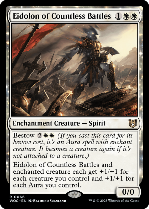 Eidolon of Countless Battles (WOC-066) - Wilds of Eldraine Commander: (enchantment)