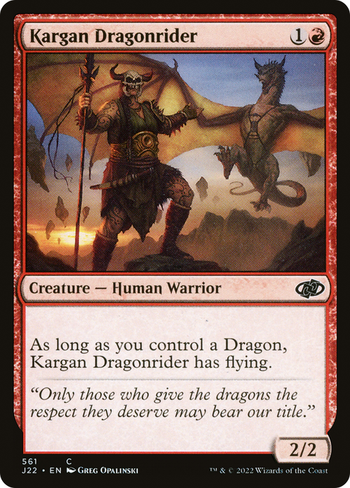 Kargan Dragonrider (J22-561) - Jumpstart 2022