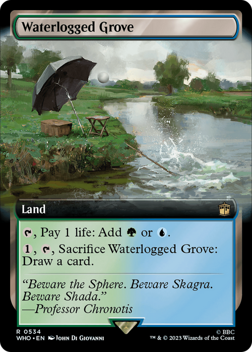 Waterlogged Grove (Extended Art) (WHO-534) - Doctor Who: (Extended Art) Foil