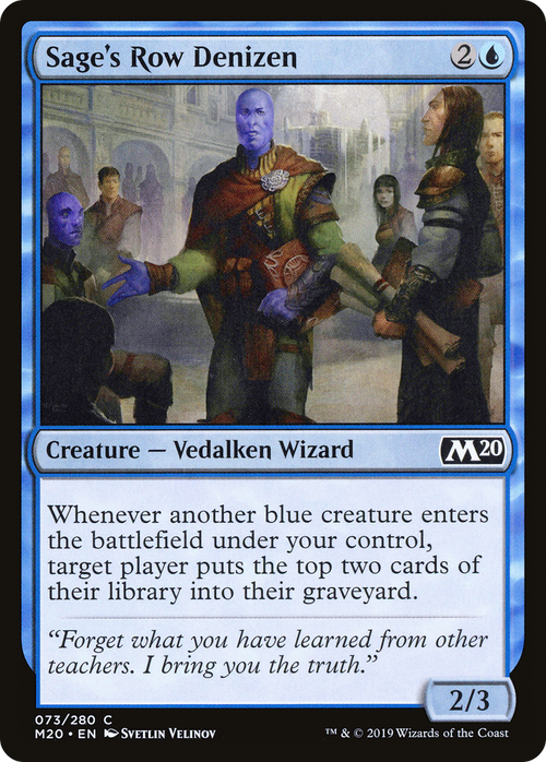 Sage's Row Denizen (M20-073) - Core Set 2020 Foil