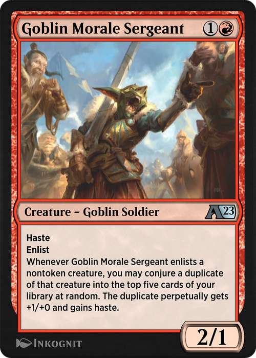 Goblin Morale Sergeant (YDMU-014) - Alchemy: Dominaria
