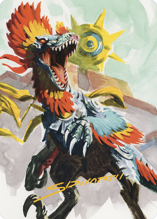 Pantlaza, Sun-Favored // Pantlaza, Sun-Favored (ALCI-075) - The Lost Caverns of Ixalan Art Series (Borderless) Foil