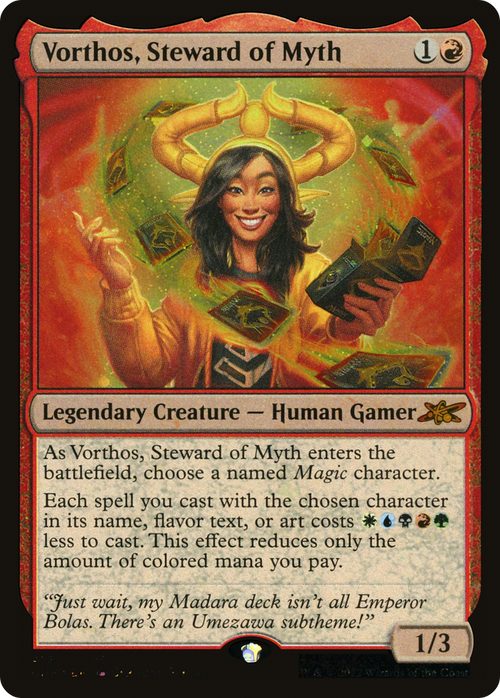 Vorthos, Steward of Myth (Galaxy Foil) (UNF-412) - Unfinity Foil