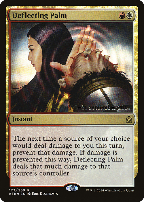 Deflecting Palm (PRE-173S) - Khans of Tarkir Promos Foil