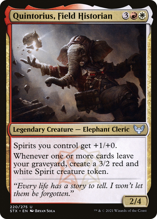 Quintorius, Field Historian (STX-220) - Strixhaven: School of Mages