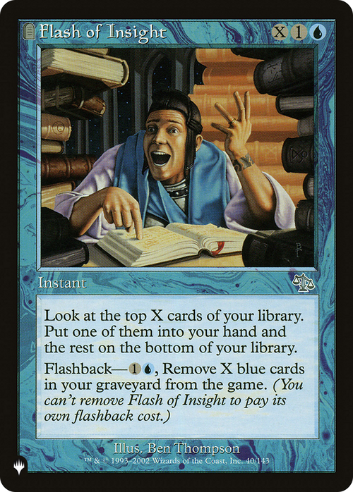 Flash of Insight (LIST-40/143) - The List: (tombstone)
