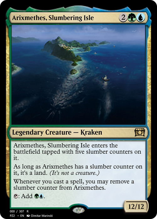 Arixmethes, Slumbering Isle (PZ2-70715) - Treasure Chest Foil