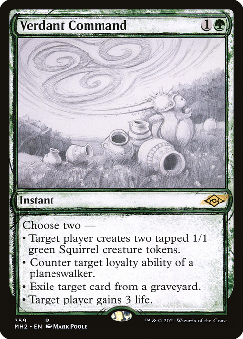 Verdant Command (Showcase) (MH2-359) - Modern Horizons 2: (Showcase) Foil