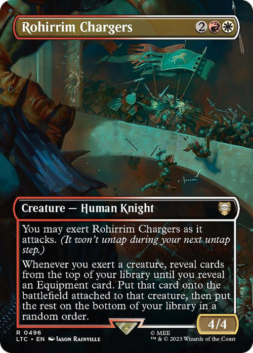 Rohirrim Chargers (Borderless) (LTC-496) - Tales of Middle-earth Commander Foil