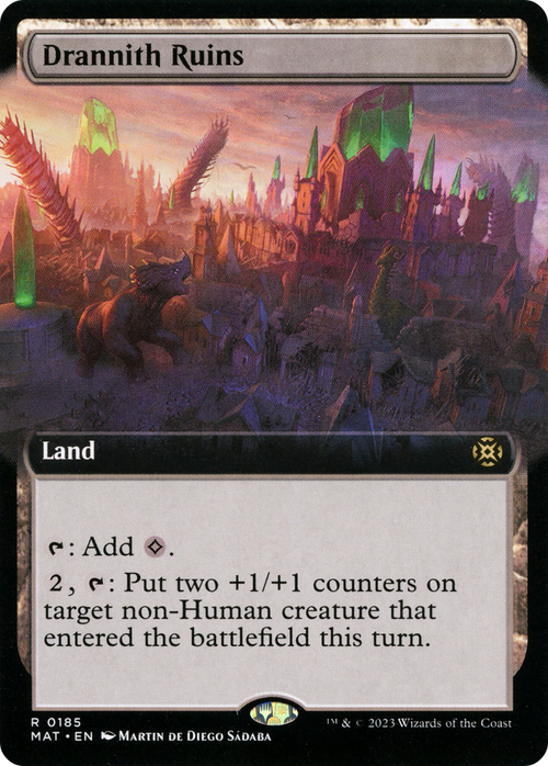 Drannith Ruins (Extended Art) (MAT-185) - March of the Machine: The Aftermath: (Extended Art) Foil