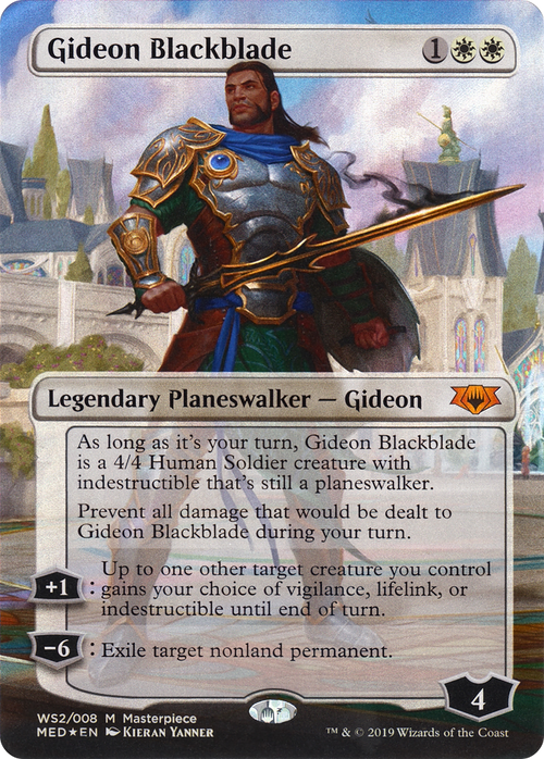 Gideon Blackblade (MED3-WS2) - Mythic Edition (Borderless) Foil