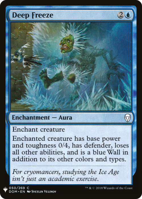 Deep Freeze (LIST-DOM-50) - The List
