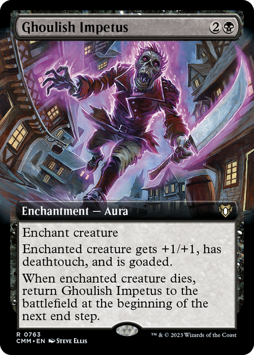 Ghoulish Impetus (Extended Art) (CMM-763) - Commander Masters: (Extended Art) Foil