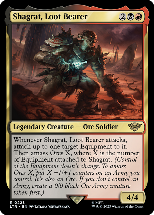 Shagrat, Loot Bearer (LTR-228) - The Lord of the Rings: Tales of Middle-earth Foil