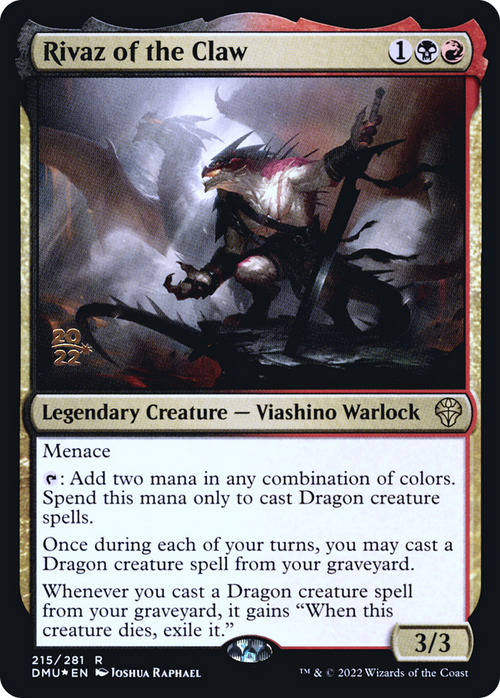 Rivaz of the Claw (PRE-215) - Dominaria United Promos Foil