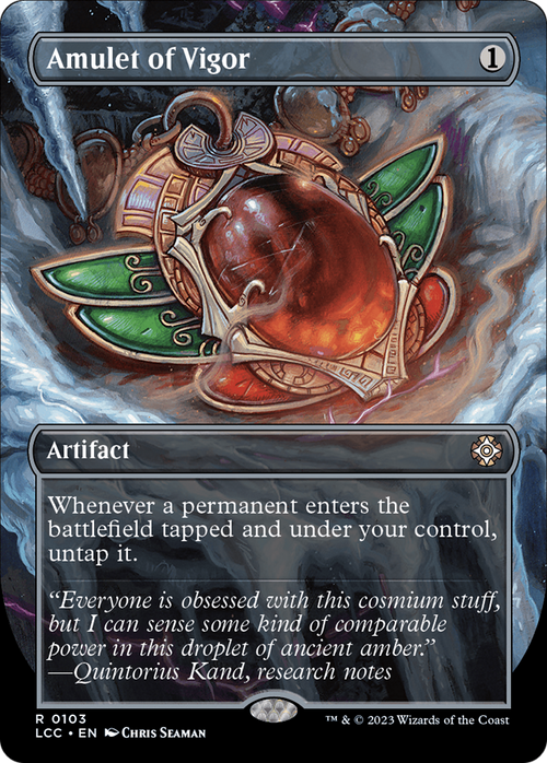 Amulet of Vigor (Borderless) (LCC-103) - The Lost Caverns of Ixalan Commander
