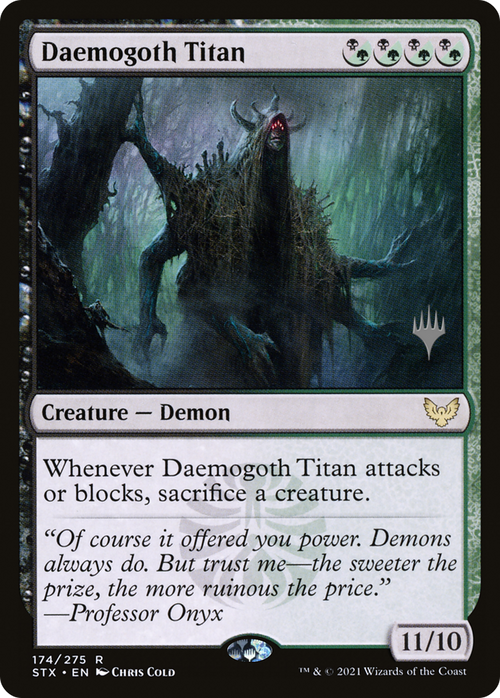 Daemogoth Titan (PPSTX-174P) - Strixhaven: School of Mages Promos Foil