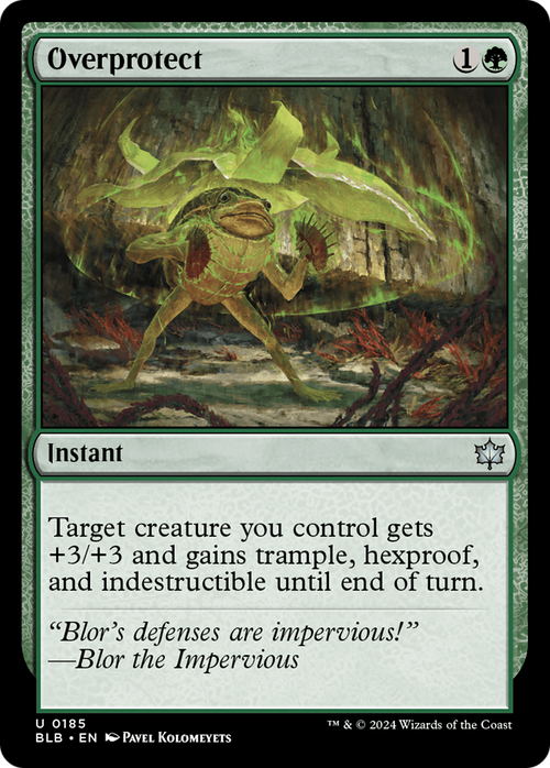 Overprotect (BLB-185) - Bloomburrow Foil