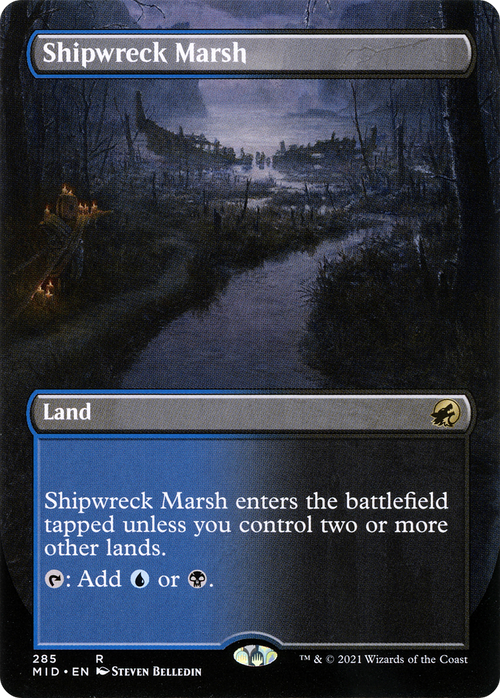 Shipwreck Marsh (Borderless) (MID-285) - Innistrad: Midnight Hunt (Borderless)