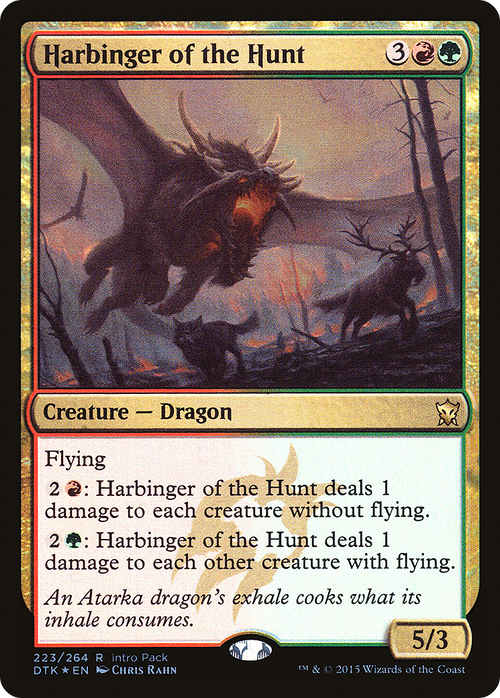 Harbinger of the Hunt (UMP-223) - Dragons of Tarkir Promos Foil