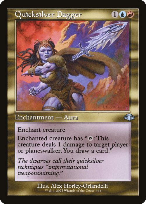 Quicksilver Dagger (Retro Frame) (DMR-363) - Dominaria Remastered Foil