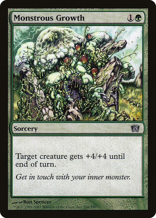 Monstrous Growth (8ED-266) - 8th Edition Foil