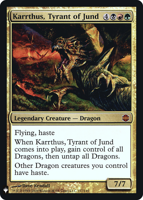 Karrthus, Tyrant of Jund (LIST-ARB-117) - The List Foil