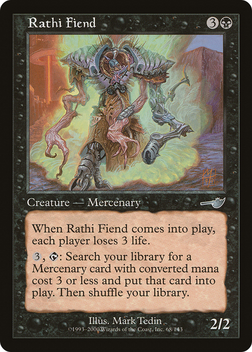 Rathi Fiend (NMS-068) - Nemesis Foil