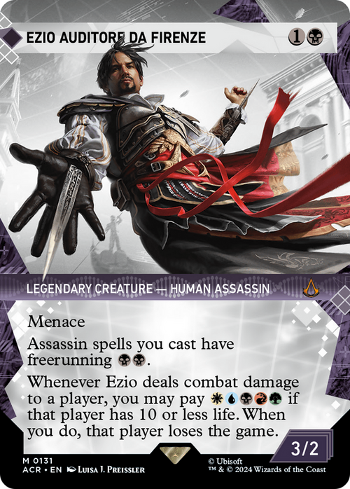 Ezio Auditore da Firenze (Showcase) (ACR-131) - Assassin's Creed: (Showcase) (Borderless) Foil