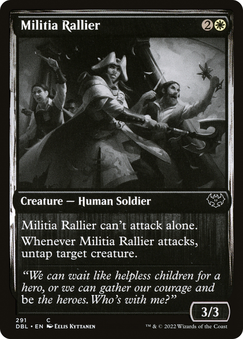 Militia Rallier (DBL-291) - Innistrad: Double Feature Foil