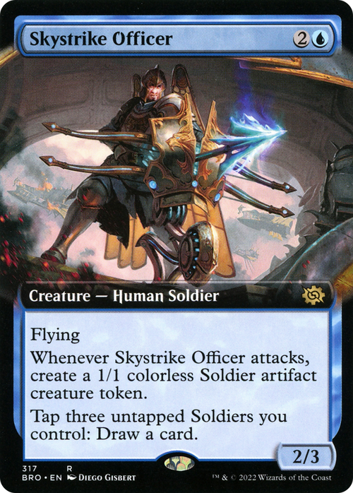 Skystrike Officer (Extended Art) (BRO-317) - The Brothers' War: (Extended Art) Foil