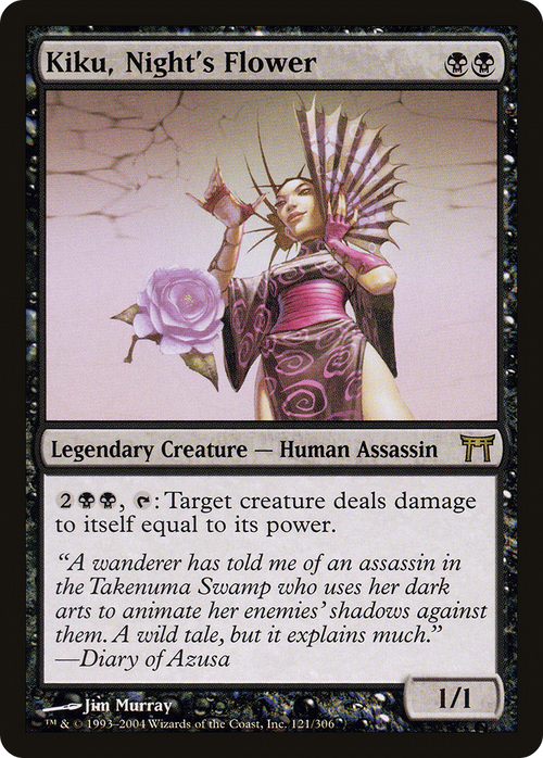 Kiku, Night's Flower (CHK-121) - Champions of Kamigawa