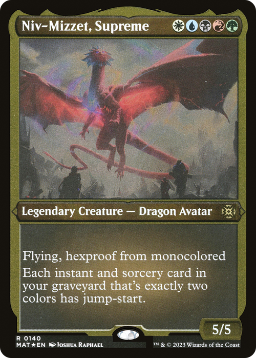 Niv-Mizzet, Supreme (Foil Etched) (MAT-140) - March of the Machine: The Aftermath Foil