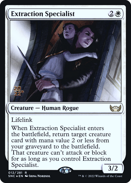 Extraction Specialist (PRE-012) - Streets of New Capenna Promos Foil